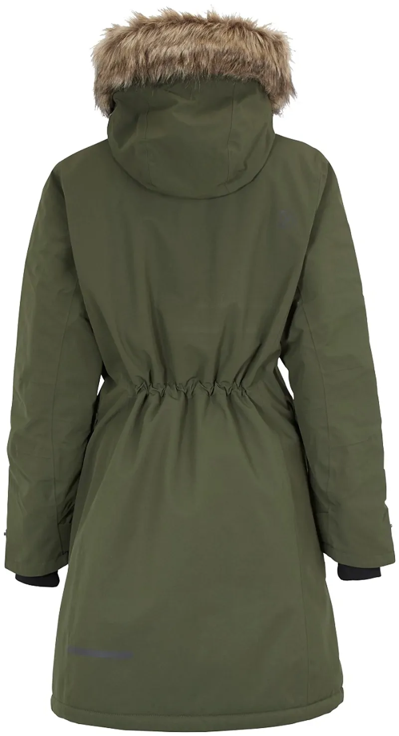 Didriksons Womens Erika Parka 3 Deep Green-1